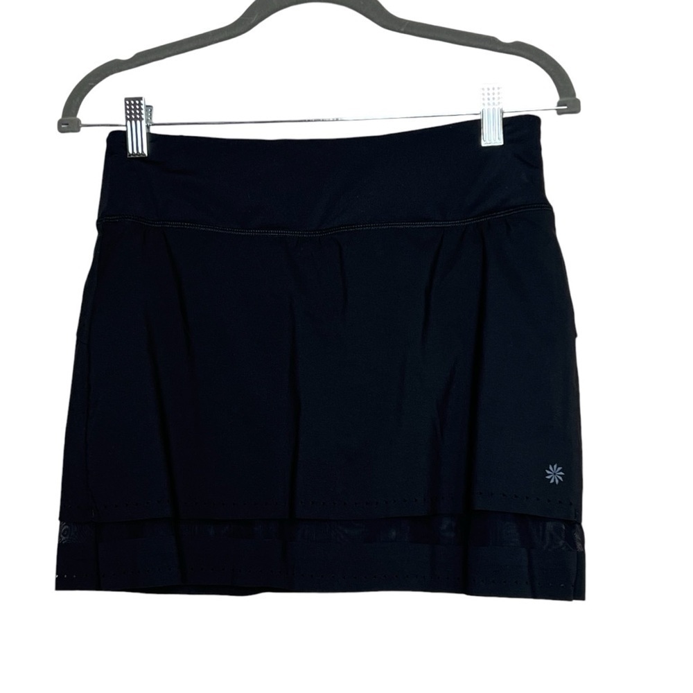 Athleta Run With It 14" Skort Skirt Black Size XS Athleisure Comfort Sporty